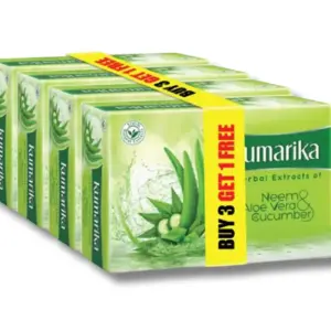 Kumarika Neem Aloe Vera Cucumber Soap 100gm (Buy3 Get1 Free)