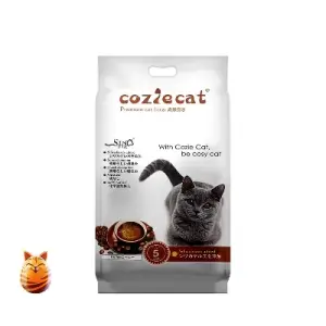 Coziecat Premium Cat Litter Coffe Clumping 5 ltr